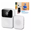 Campainha C/ Câmera Wifi S/ Fio Inteligente Interfone Branca