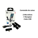 Microfone Sem Fio K9 Para Entrada Tipo C – Qualidade Profissional para Gravações e Transmissões